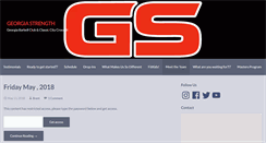 Desktop Screenshot of georgiastrength.com