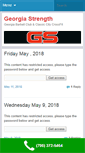 Mobile Screenshot of georgiastrength.com